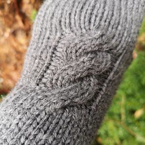 Handmade Unisex Knit Fingerless Wool Gloves Mittens Hand Warmes
